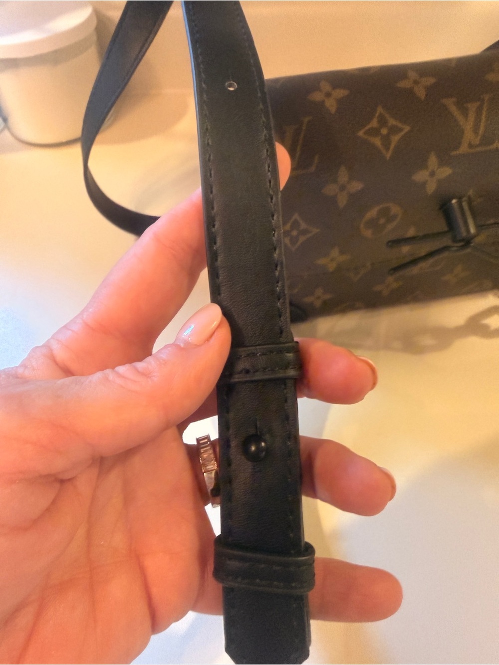 Brown Monogram Crossbody Bag - Picture 2 of 10